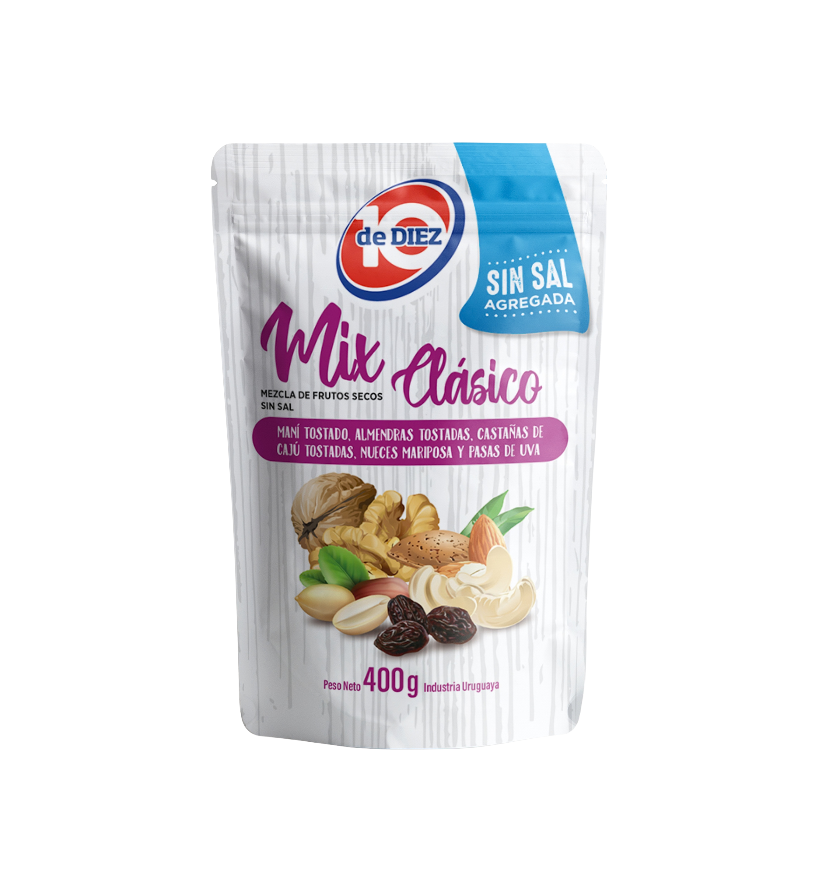 Mix de Frutos Secos Clásico Sin Sal 400g