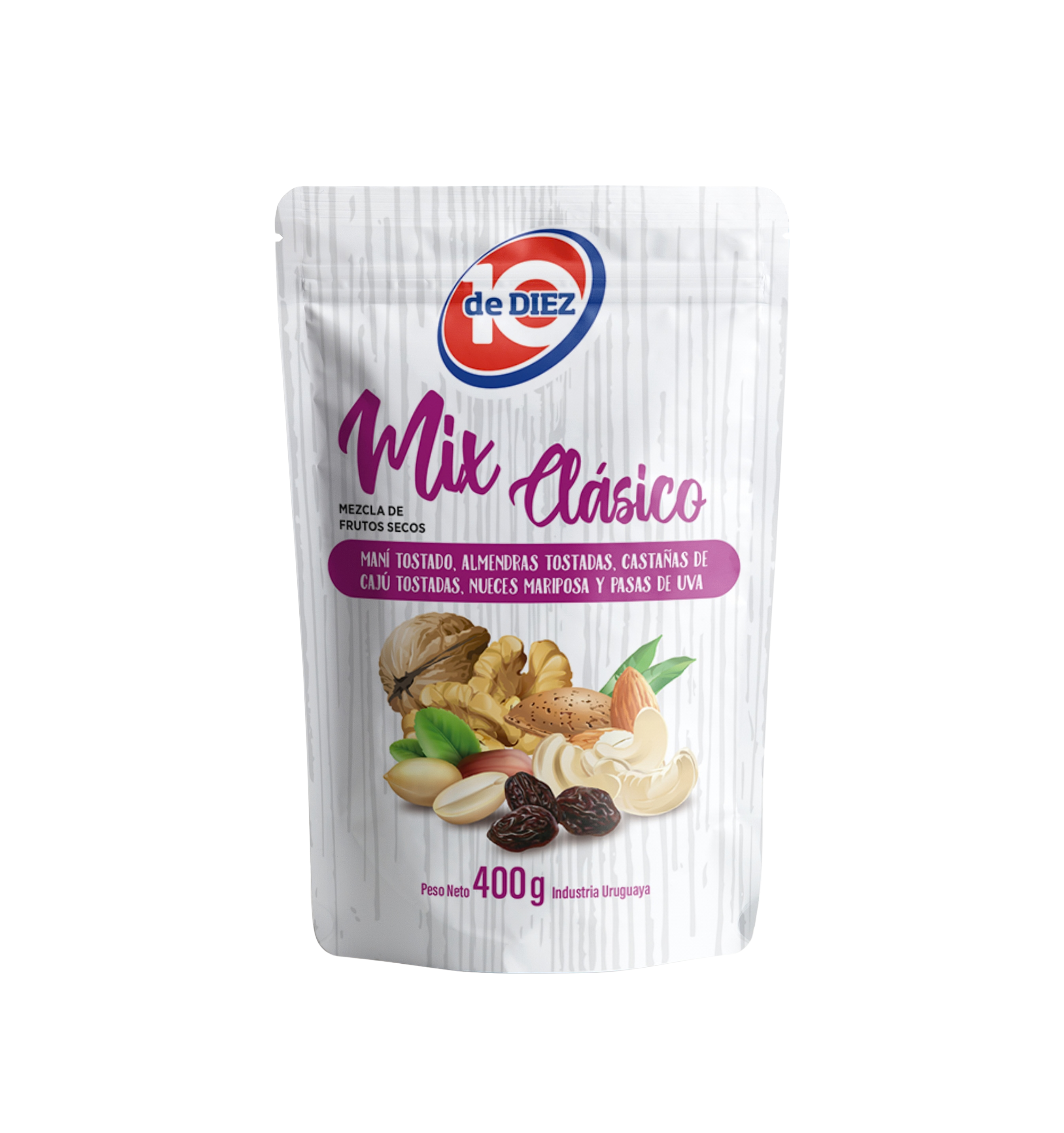 Mix de Frutos Secos Clásico Con Sal 400g