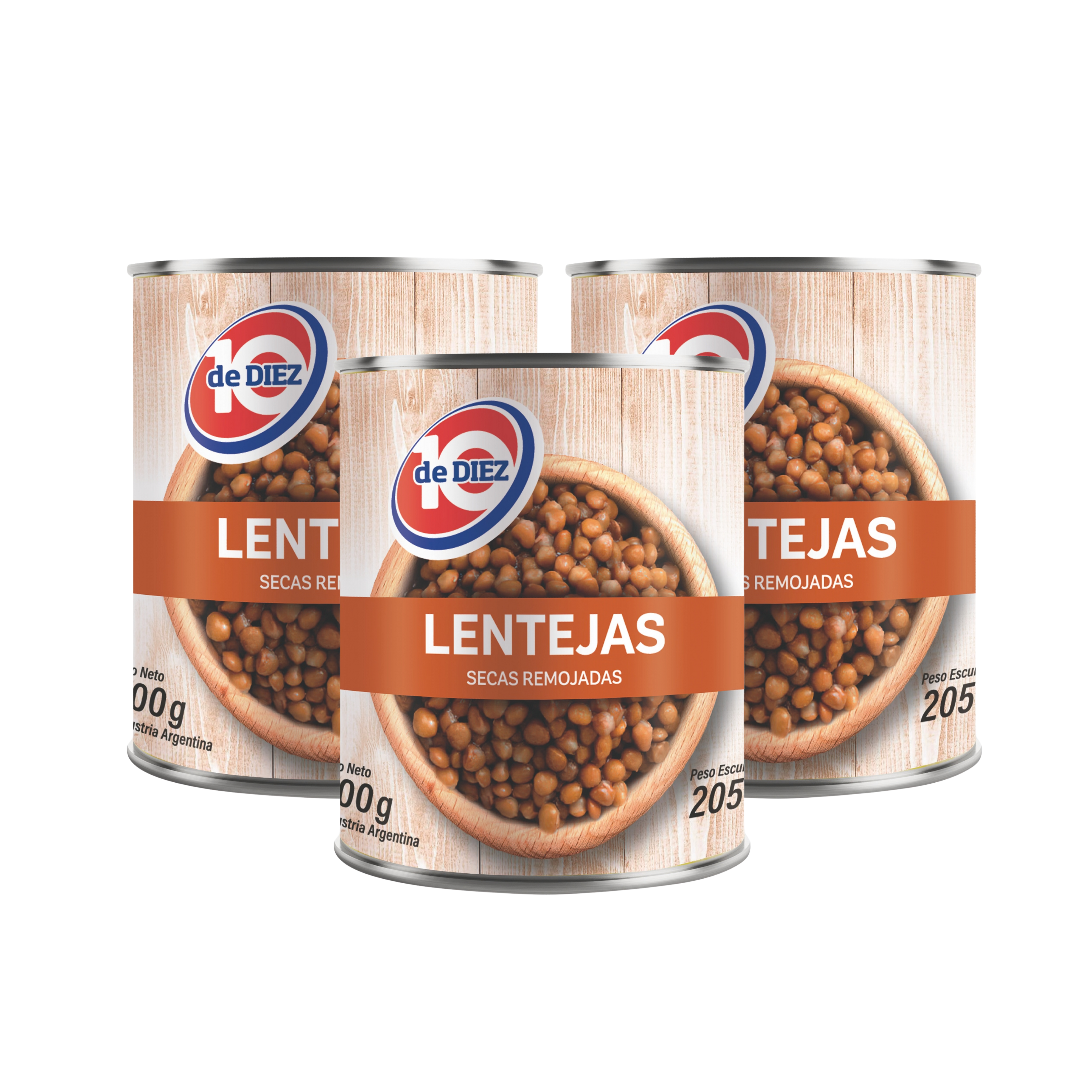 3 x LENTEJAS 205G
