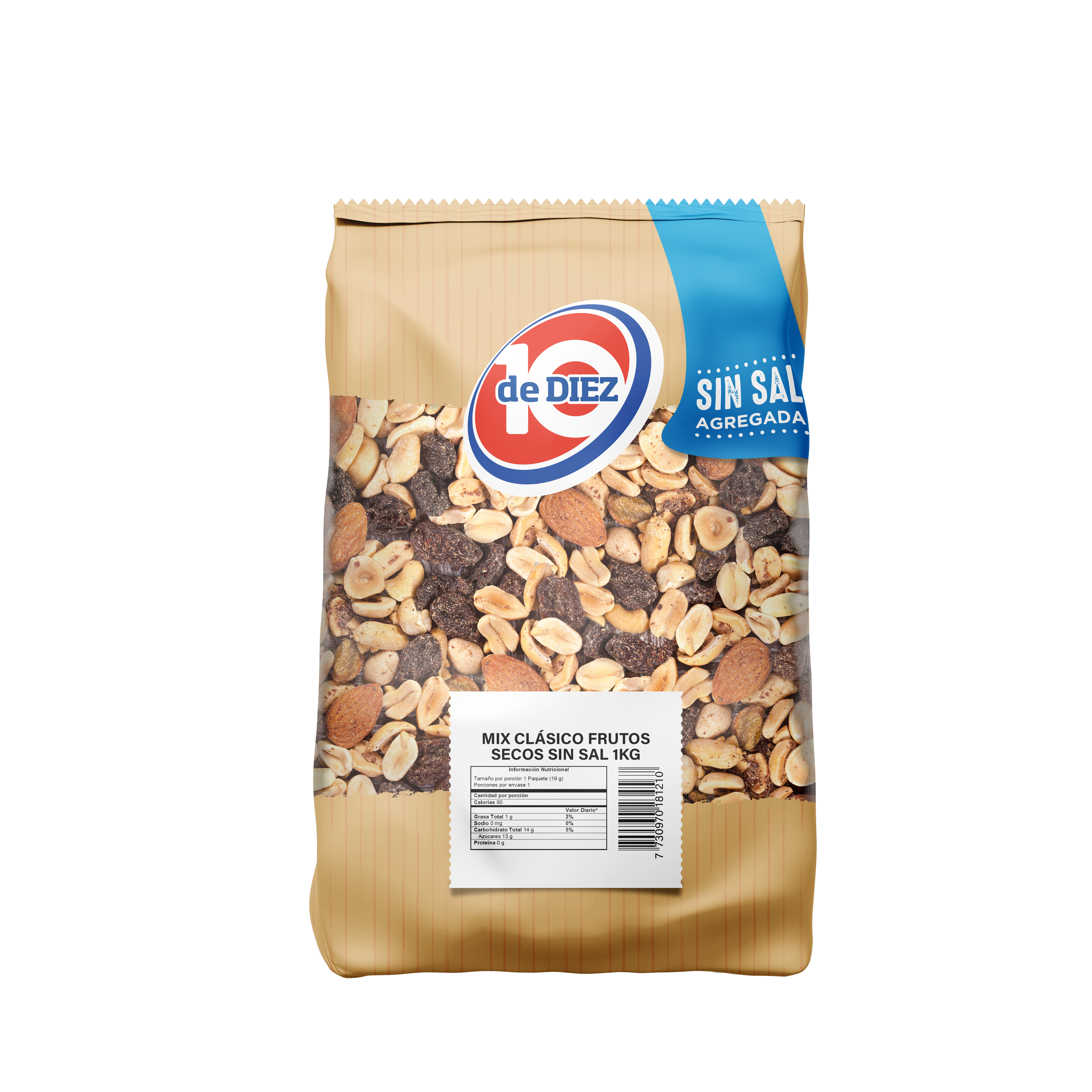 Mix de Frutos Secos Clásico Sin Sal 1kg